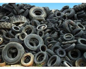 3 Cut Rubber Tyre, Color : Black for Recycling