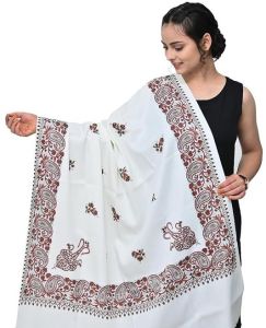 Printed Pashmina Fancy Ladies Shawl, Knitting Type : Hand Made