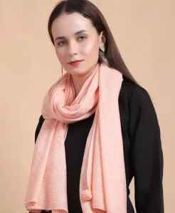 Wool Ladies Plain Fashion Stole Casual Wear