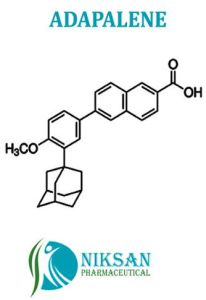 Differin Plixda Adapalene, Formula : C28H28O3