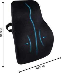 Memory Foam Lumbar Support Cushion, Brand Name : Happinzo