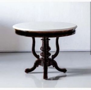 White Top Pedestal Base Round Table