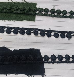 Polyester Motif Embroidered Bundi Lace for Garments