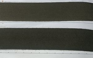 Olive Ribbed Woven Tape Elastic, Color : Dark Green