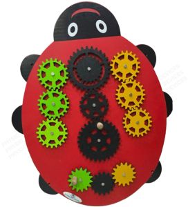 Ladybug N-Gear Sensory Montessori Activity Panel