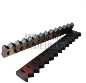 Rectangular Carbon Steel Plastic Shredder Knives, For Industrial Use, Packaging Type : Wooden Cases