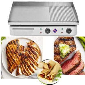 Commercial Electric Countertop Griddle Flat Top Grill Hot