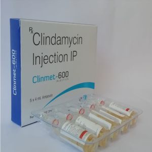 Clindamycin 600mg Injection, Brand Name : Clinmet