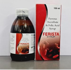 Ferrous Ascorbate And Folic Acid Syrup, Brand Name : Ferista