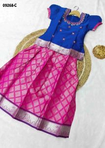 Blue Color Readymade Banarasi Pavadai Sattai