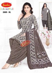 Ightgrey Color Readymade Pure Cotton Salwar Suit