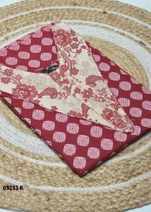 Maroon Color Cotton Readymade Pocket Nighty