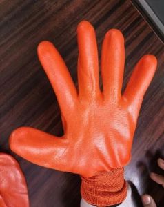 Industrial Rubber Gloves, Color : Orange, Brand Name : Prenav