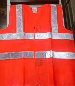 Polyester Safety Jacket Free Size, Gender : Unisex for Industrial Use