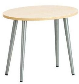 Smooth Maple Oval Engineered Wood Side Table