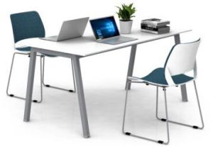 Switch Angular Metal Legs Cafe Table