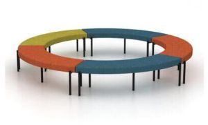 Vivid Curved Bench