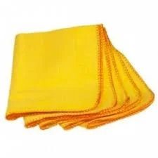 Solid Microfiber Light Yellow Duster for Cleaning