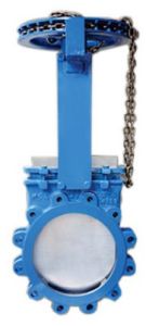 Chain Operated Knife Edge Valve