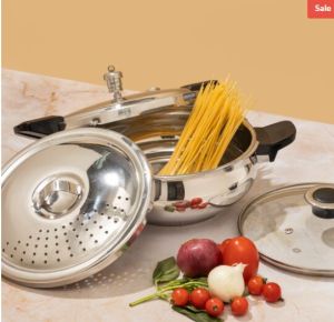 Vinod 18/8 Stainless Steel Magic Pressure Cooker