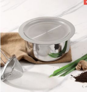 Vinod Platinum Triply Stainless Steel Tope With Lid
