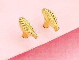 Golden Alluring Stud Earrings