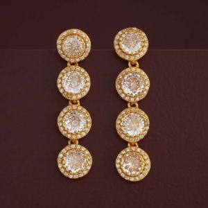 Plated Zircon 92.5 Sterling Silver Drops