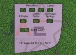 HP Laserjet M1005 Control Panel Sticker