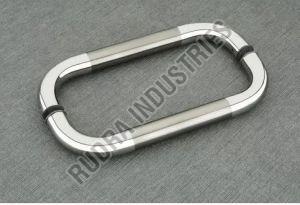 BPHO-2208 Glass Door Handle D Shape, Color : Silver