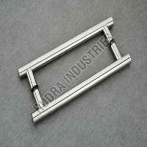 H Shape Glass Door Handles, Color : Silver, Length : 200 Mm