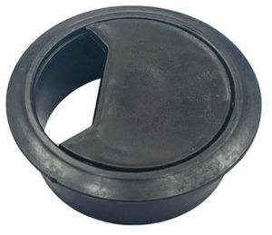 Plastic Round Table Grommet, Color : Black Standard