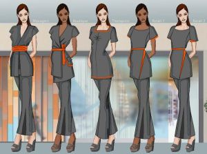 Polyester Viscose Lycra Women Spa Uniform