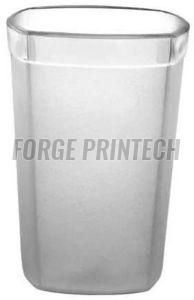 250ml Square Polycarbonate Plastic Glass, Color : Transparent