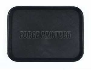 Small ABS Plastic Restaurant Tray, Color : Black, Weight : 200g