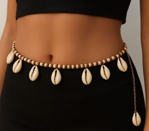 Handcrafted Cowrie Shell Beaded Waist Chain