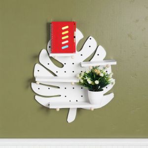 Urbancart Multipurpose Leaf-Shaped Floating Wall Shelve