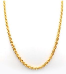 Curly Link Gold Chain