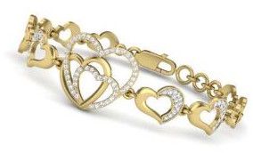 Heart To Heart Diamond Bangle