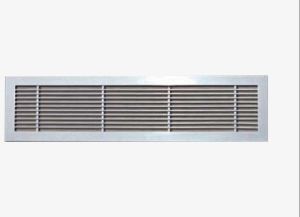 Polished Stainless Steel Linear Fixed Bar Air Grills Modern