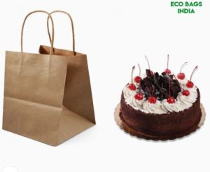 Cake Box Paper Bags, Handle Type : With Handle for Food Packing