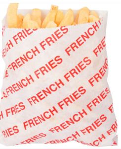 Grease Proof Printed French Fry Bag