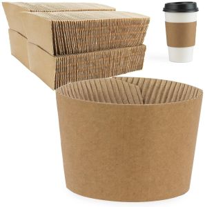 Kraft Coffee Cup Sleeves – Brown Disposable