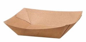 Premium Eco Wraps Eco-Friendly Paper Boat Tray – Small