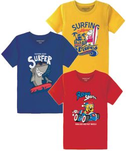 Boys Printed Round Neck T-Shirts Boys Printed Round Neck T-Shirts