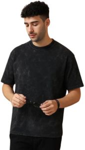 Mens Oversize Round Neck Acid Wash Tshirt