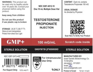 Testoparchy Testosterone Propionate 150 Mg Injections