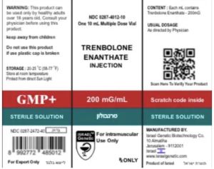 Oil Base Trenbolone Enanthate, Brand Name : Israel Genetics