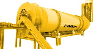 Paint Rotary Drum Sawdust Dryer 2000 Kg/HR, Color : Golden Yellow