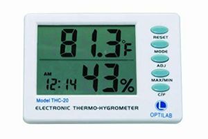 Digital Thermo Hygrometer With Clock