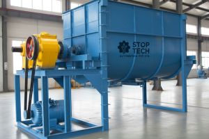 Semi Automatic Electric Mixer Ribbon Blender, Color : Blue